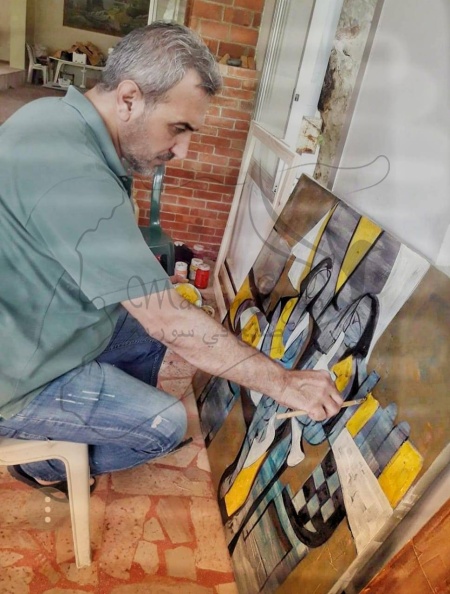Выставка художника Ахмада Аль Суфи в Хомсе