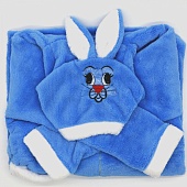 Халат синий "Ушастый шалунишка - зайчонок" размер 30