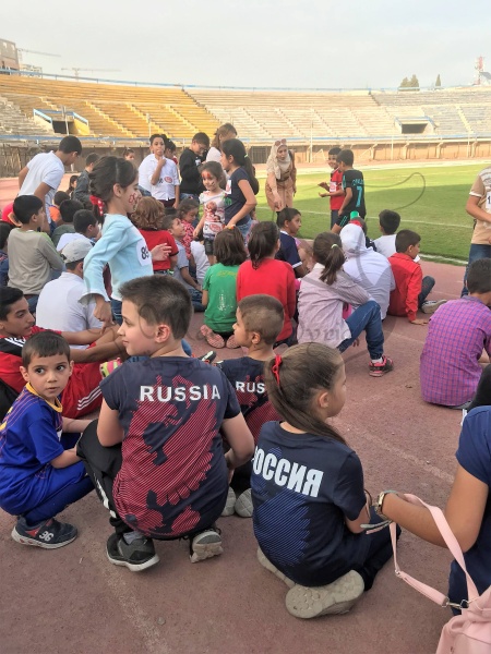 Команда России на соревнованиях среди детей в Хомсе