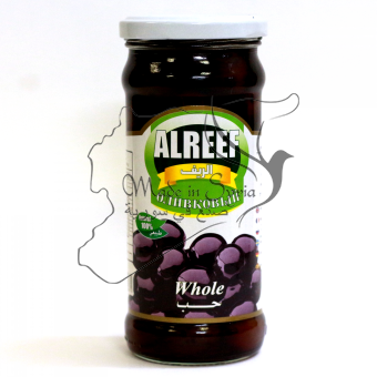 Оливковый ALREEF Whole "Классический" черные оливки с косточкой (стекло)