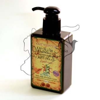 Натуральный растительный шампунь против выпадения волос BINT FARAH «Радость» с маслами шалфея и черного тмина