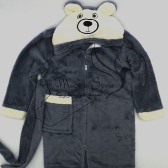 Халат серый Лесной дружок - медвежонок 32 размер